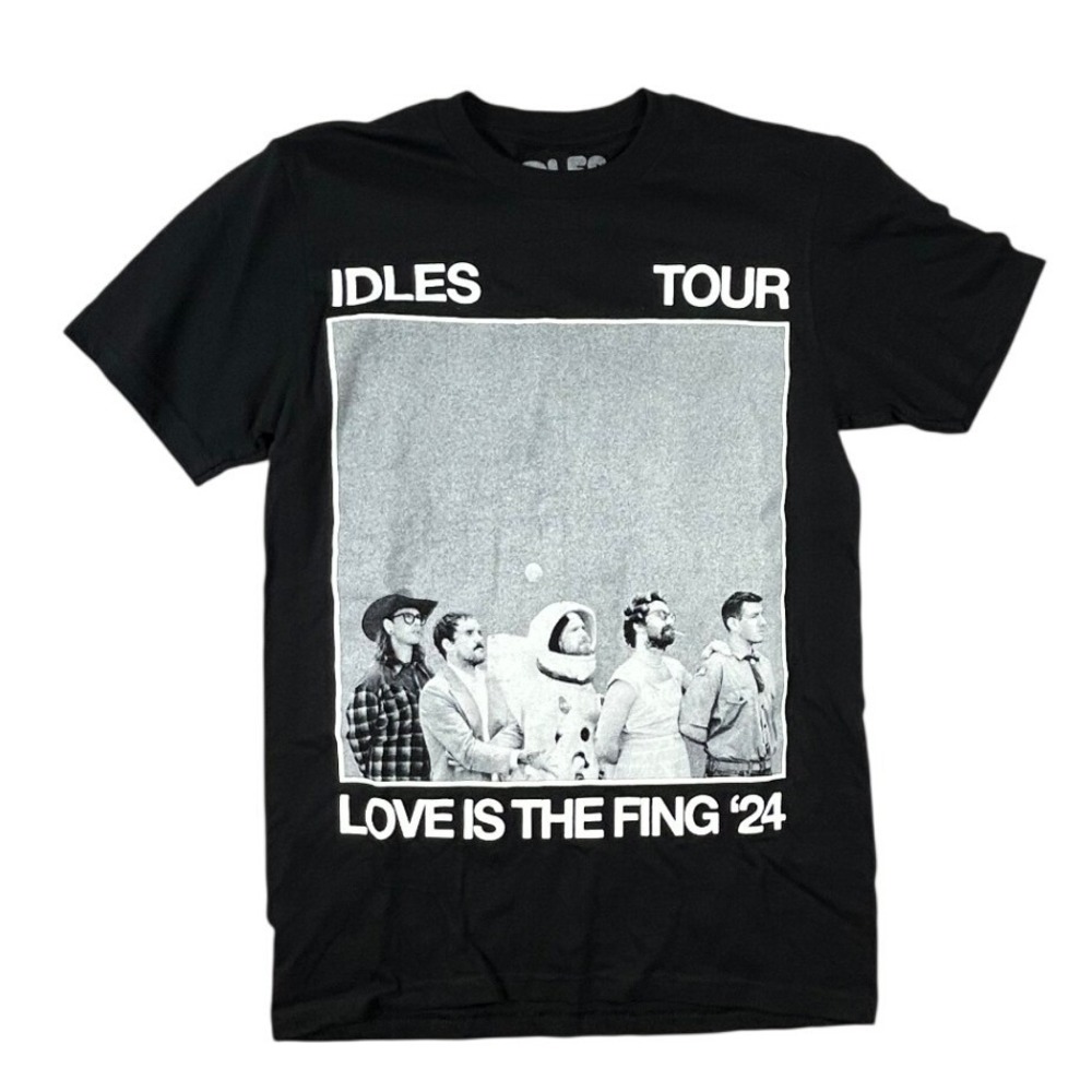 IDLES Tour T Shirt Mens Small Black Love Is The Fing 24‎ North American Concert